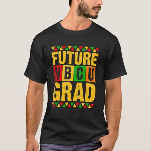 Toekomstige HBCU Afstudeerder Girl Afstuderen HBCU T-shirt (Voorkant)
