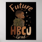 Toekomstige HBCU Afstudeerder Zwart Geschiedenis M Poster (Voorkant)