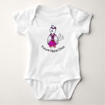 Toekomstige Hippie Chick Baby Bodysuit