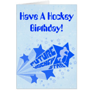 Toekomstige Hockey Star Birthday Kaart