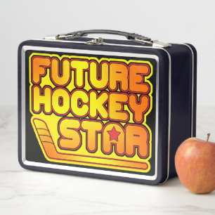 Toekomstige hockey Star Metal Lunch Box