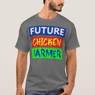 Toekomstige kippenboer, kippen, boer, fokker, E T-shirt