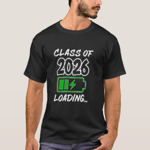Toekomstige klas van 2026 aftellen tot afstuderen t-shirt