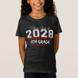 Toekomstige klasse van 2028 Ik overleefde & geslaa T-shirt