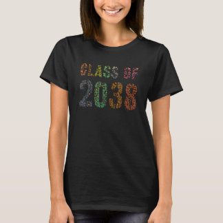Toekomstige klasse van 2038 Afstuderen luipaard af T-shirt