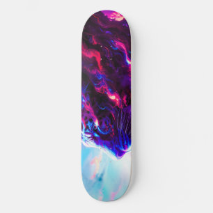 Toekomstige Kosmische Neon Luipaard  Skateboard