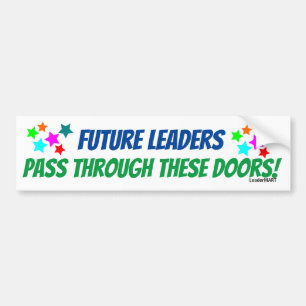 Toekomstige leiders gaan door... Bus Signage Stick Bumpersticker