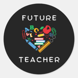 Toekomstige leraar ronde sticker