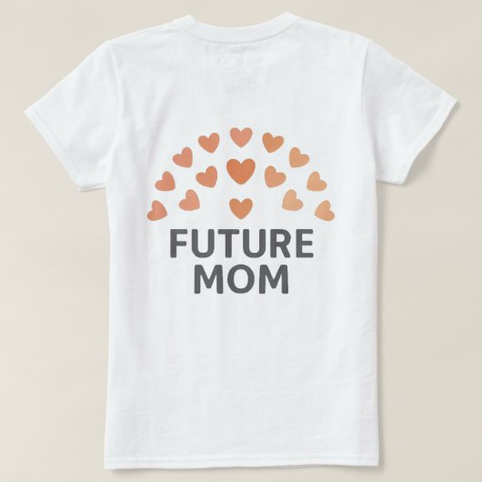 Toekomstige mama vrouwen/meisjes T-shirt (Design achterkant)