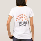 Toekomstige mama vrouwen/meisjes T-shirt (Achterkant)