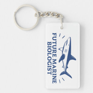 Toekomstige marien bioloog haaienliefhebber sleutelhanger