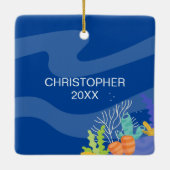 Toekomstige mariene bioloog keramisch ornament (Achterkant)