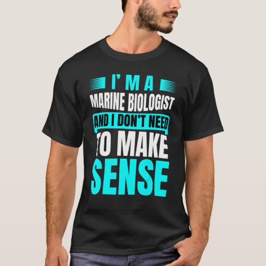 Toekomstige mariene bioloog Ocean Study Joke for M T-shirt (Voorkant)