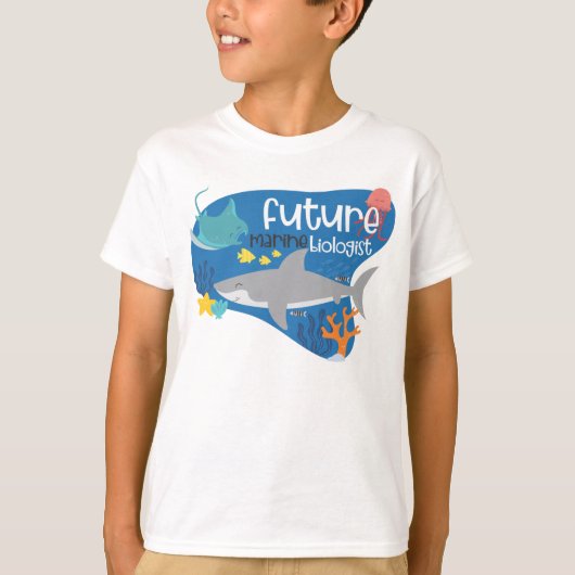 Toekomstige mariene bioloog t-shirt (Voorkant)
