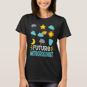 Toekomstige meteoroloog Meteorologie Studenten Met T-shirt