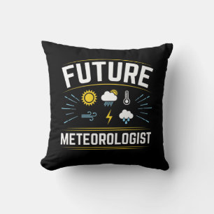 Toekomstige meteoroloog meteorologiestudweether kussen