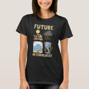 Toekomstige meteoroloog rapporteert weer voorspell t-shirt