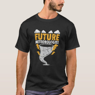 Toekomstige meteoroloog Sun Rain Stormen Grunge T-shirt