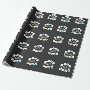 Toekomstige meteoroloog Sun Rain Weatherman Fan Cadeaupapier