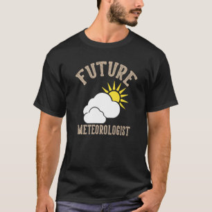 Toekomstige Meteoroloog Weer Onweersbuien Mannen V T-shirt