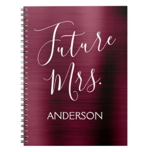 Toekomstige mevrouw Bourgondië Paarse Vrijgezellen Notitieboek