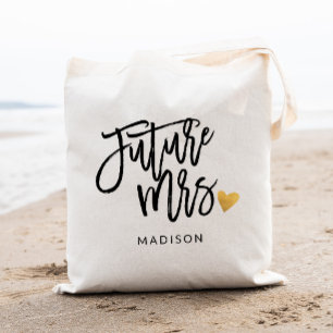 Toekomstige mevrouw Calligrafie Tote Bag