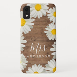 Toekomstige mevrouw Pretty Daisies Witte Bloemige iPhone XR Hoesje