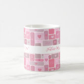 Toekomstige Mevrouw Roze Verlovingsring Modern Scr Koffiemok (Center)