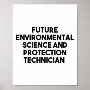 Toekomstige milieuwetenschappen en -beschermingste poster