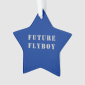 Toekomstige militaire vlieger gepersonaliseerd ornament (voorkant)
