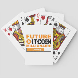 Toekomstige Miljonair Bitcoin Humor Cryptovaluta Pokerkaarten