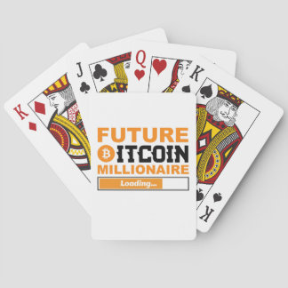Toekomstige Miljonair Bitcoin Humor Cryptovaluta Pokerkaarten