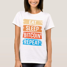 Toekomstige Miljonair Bitcoin Humor Cryptovaluta T-shirt