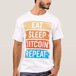 Toekomstige Miljonair Bitcoin Humor Cryptovaluta T-shirt