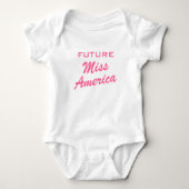 Toekomstige Miss America | Meisje baby kleding Romper (Voorkant)