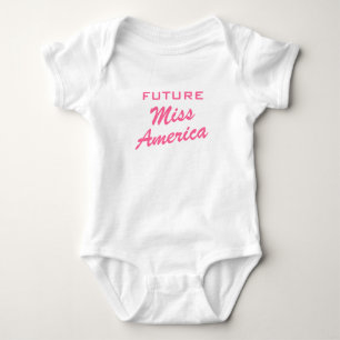 Toekomstige Miss America   Meisje baby kleding Romper