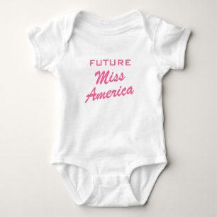 Toekomstige Miss Amerika   Kleding van baby van me Romper