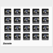 Toekomstige missies voor ruimteverkenning 4 vierkante sticker (Vel)