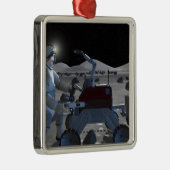 Toekomstige missies voor ruimteverkenning 7 metalen ornament (Rechts)