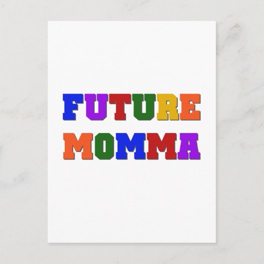 Toekomstige Momma Tshirts en geschenken Briefkaart (Voorkant)