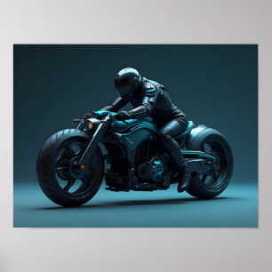Toekomstige Motorfiets Poster