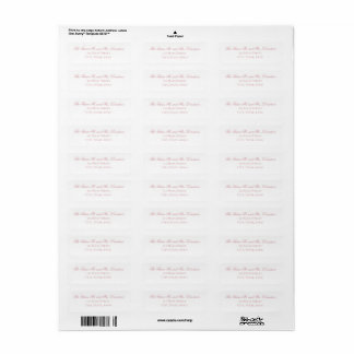 Toekomstige Mr en Mrs Return Address Label