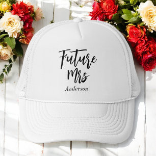 Toekomstige Mrs Bruid Zwart Wit Bachelorette Trucker Pet