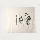 Toekomstige Mrs Bruiloft Backdrop Fotohokje Wandkleed (Voorkant (horizontaal))