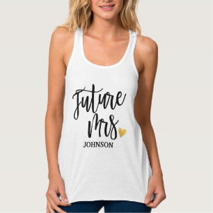 Toekomstige Mrs. Calligrafie op maat2 Tanktop