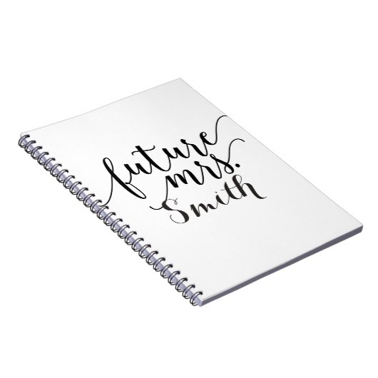 Toekomstige Mrs Custom Wedding Planning Notitieboe Notitieboek (Rechterzijde)
