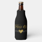 Toekomstige Mrs Gold Foil Bride Fles Koeler (Fles Voorkant)