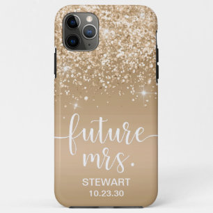 Toekomstige Mrs. Goud Glitter Hoes-Case-Mate iPhon iPhone 11 Pro Max Hoesje