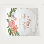 Toekomstige Mrs Gouden Bruidsfeest Achtergrond Fot Wandkleed (Voorkant (horizontaal))