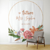 Toekomstige Mrs Gouden Bruidsfeest Achtergrond Fot Wandkleed (In situ)